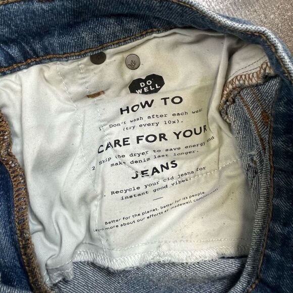 Madewell Women’s Size 26 Classic Straight Jeans Blue Denim Medium Wash Stretch - Picture 3 of 13